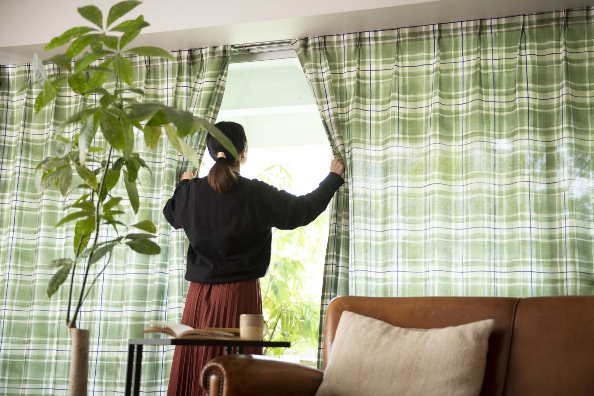 マリンさまのカフェカーテン